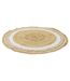 Tapis Rond Déco en Jute Limo 90cm Blanc-2