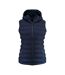 Womens/ladies Woodlake Heights Padded Gilet Navy James Harvest-1