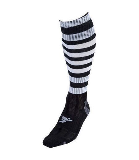 Unisex adult pro hooped football socks black/white Precision