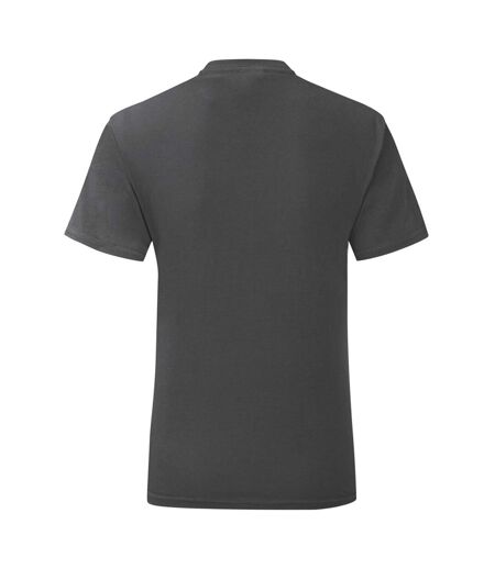 Fruit Of The Loom Mens Iconic T-Shirt (Pack Of 5) (Light Graphite Grey) - UTPC4369