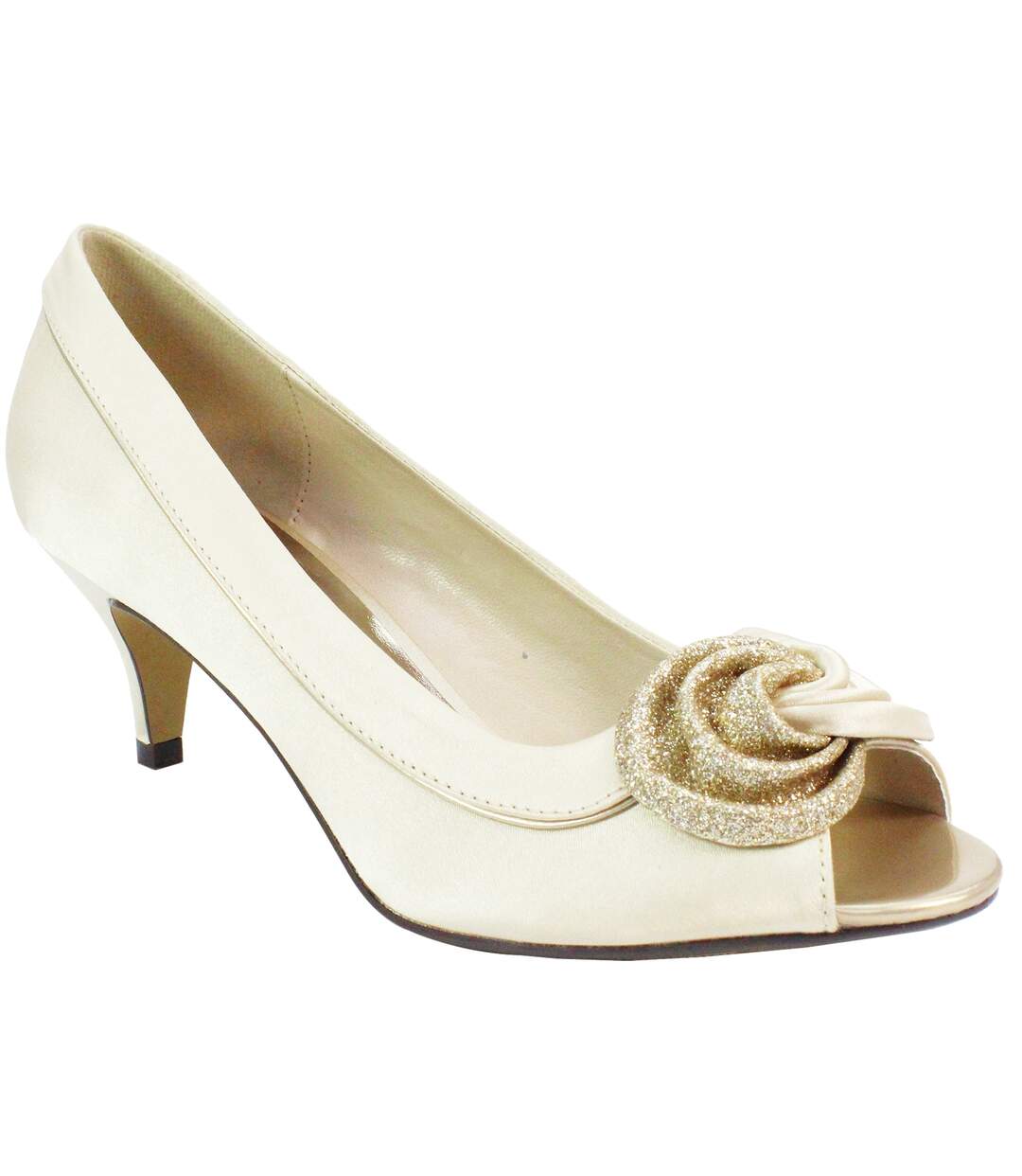 Escarpins ripley femme beige doré Lunar