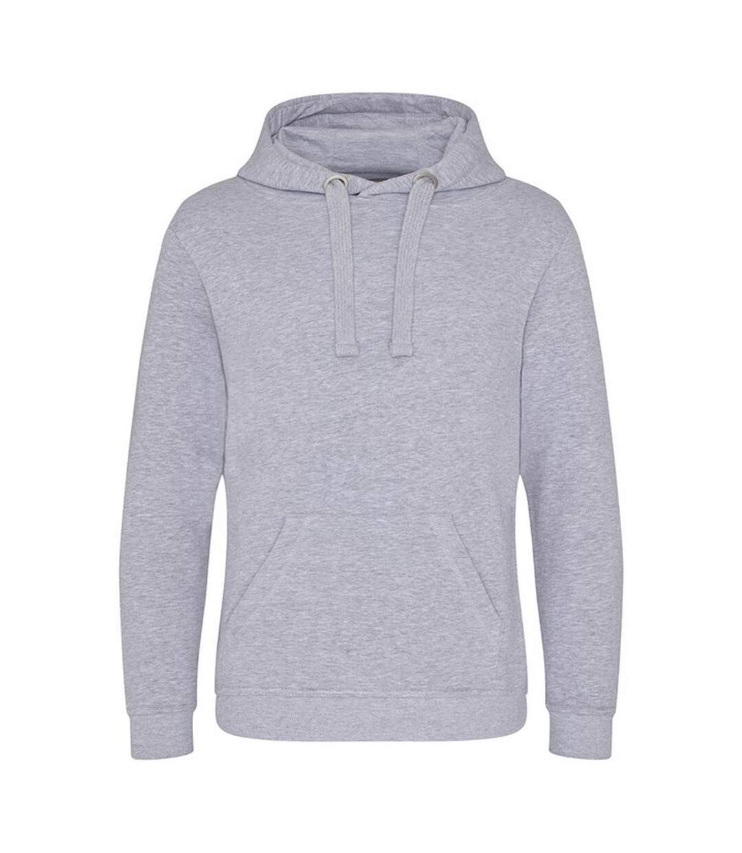 Sweat à capuche adulte gris chiné Awdis