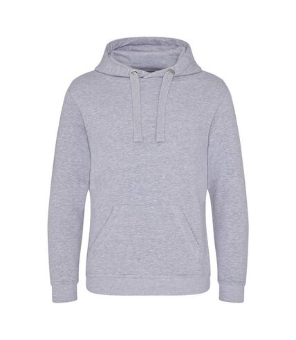 Sweat à capuche adulte gris chiné Awdis