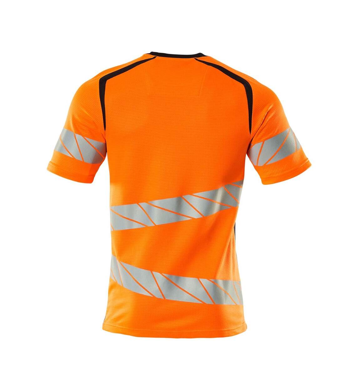 T-shirt Accelerate Safe Femme Orange Fluo Bleu Marine Foncé Mascot-2