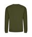 AWDis Just Hoods AWDis Unisex Crew Neck Plain Sweatshirt (280 GSM) (Olive Green)