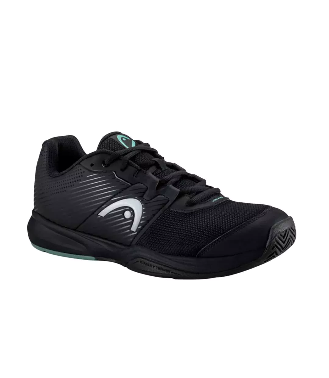 Mens Revolt Tennis Shoes Black Head-1
