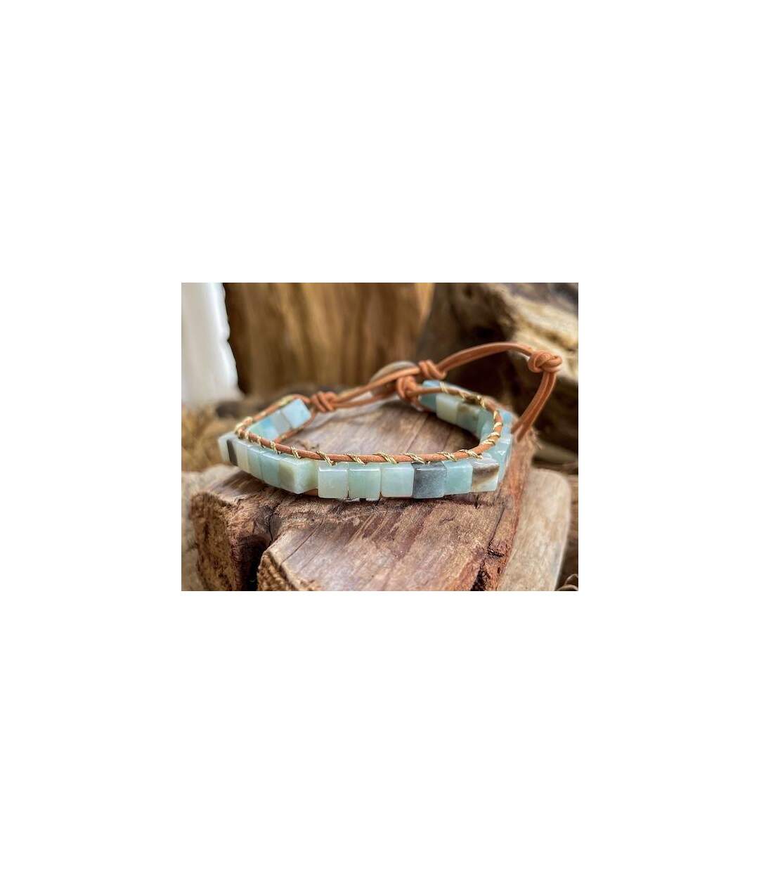 Bracelet Wrap en Amazonite-2