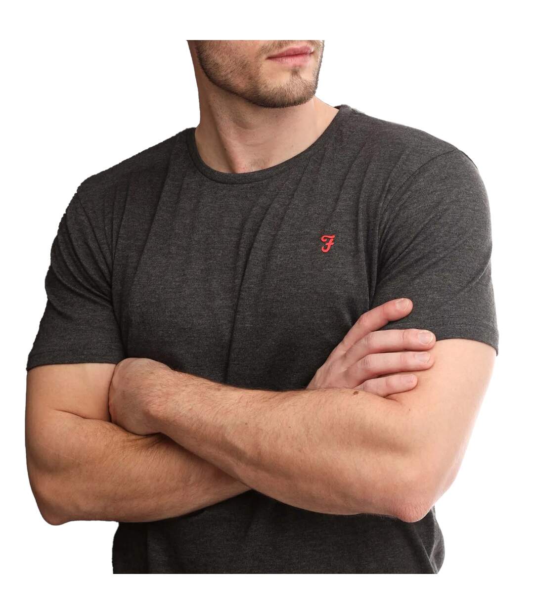 Pack of 5  Mens briars lounge t-shirt  black/grey/white Farah-4