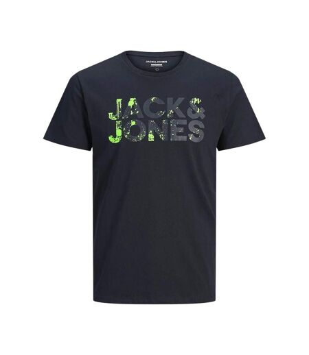 T-shirts marine/vert homme jack & jones plash corp - l