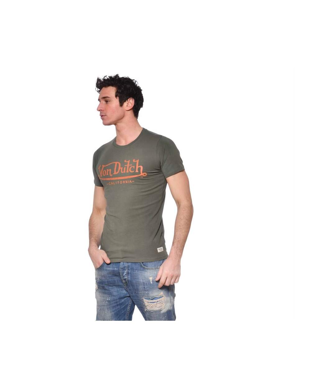 T-shirt Slim Fit Col rond homme Life Vondutch-2