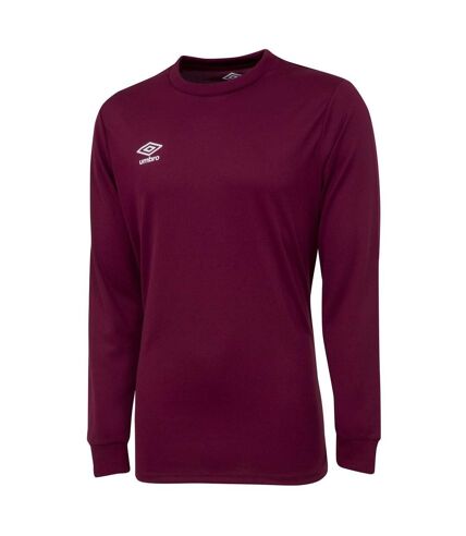 Umbro Mens Club Long-Sleeved Jersey (New Claret) - UTUO1290
