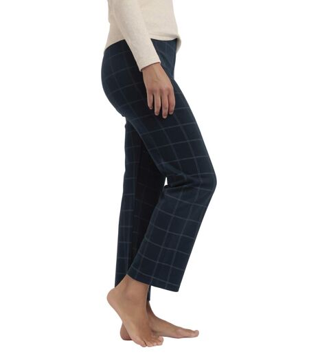 Pantalon stretch Navy Checks Admas