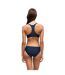 Womens/ladies Placement Racerback Two-piece Swimsuit Navy Speedo-3