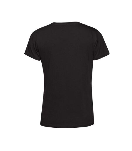 Womens/ladies Organic T-shirt Black B&C
