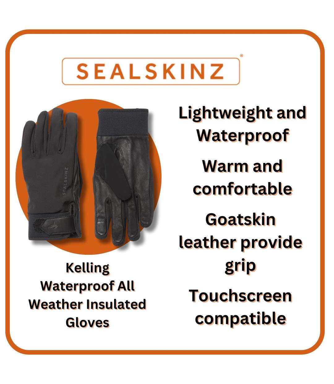 Mens & Ladies Waterproof All Weather Insulated Gloves-3