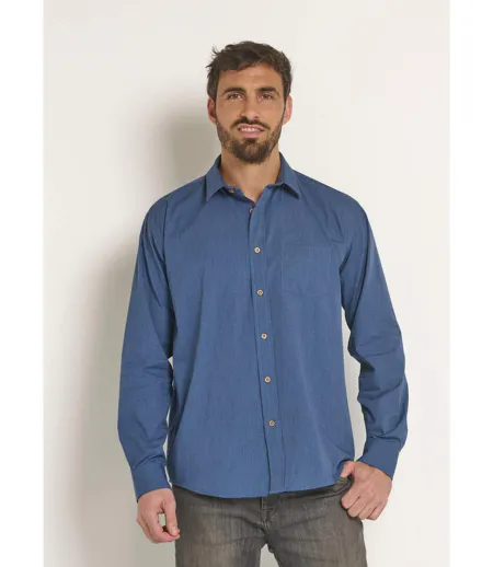 Chemise manches longues entretien facile
