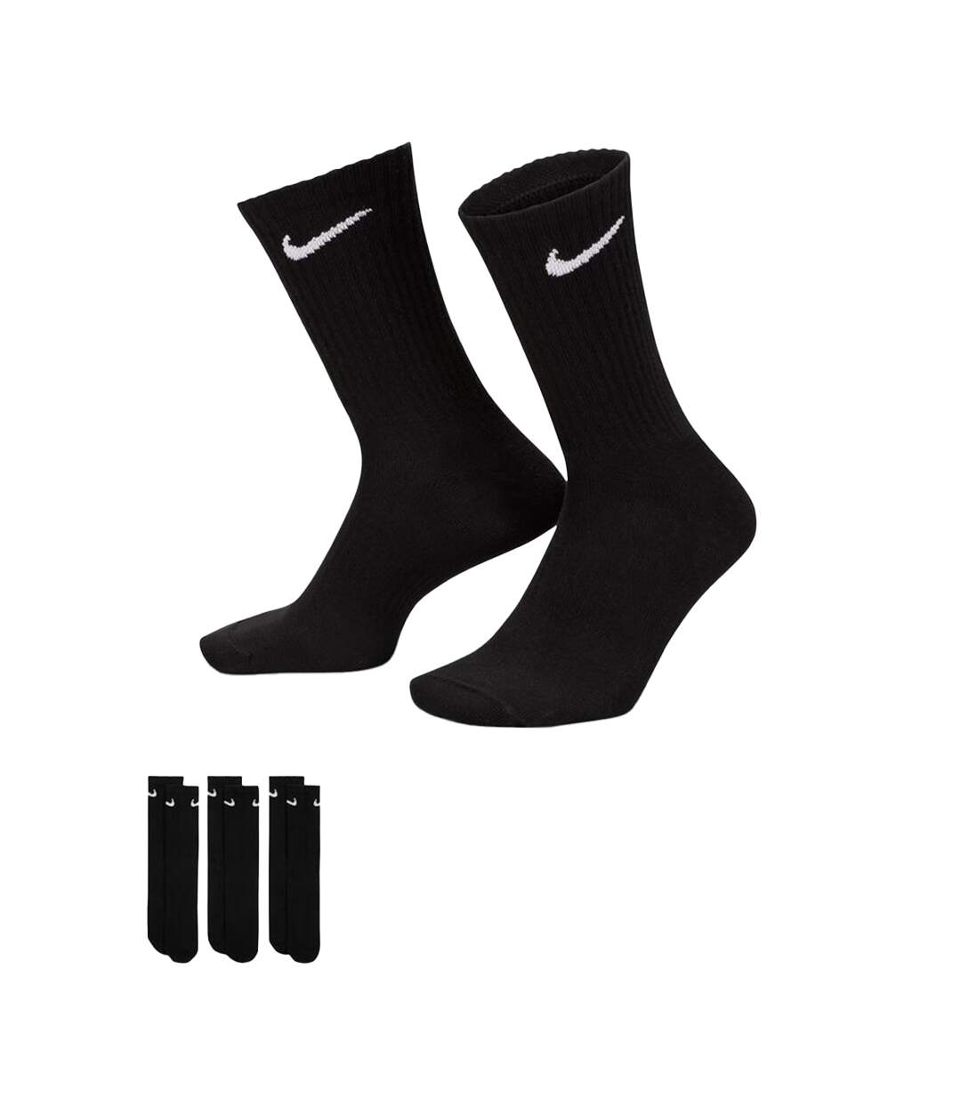 Lot De 3  Chaussettes Everyday Adulte Noir Nike-4