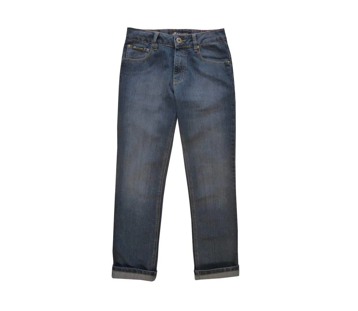 Jean 5 poches coupe droite stone used AXF012-2