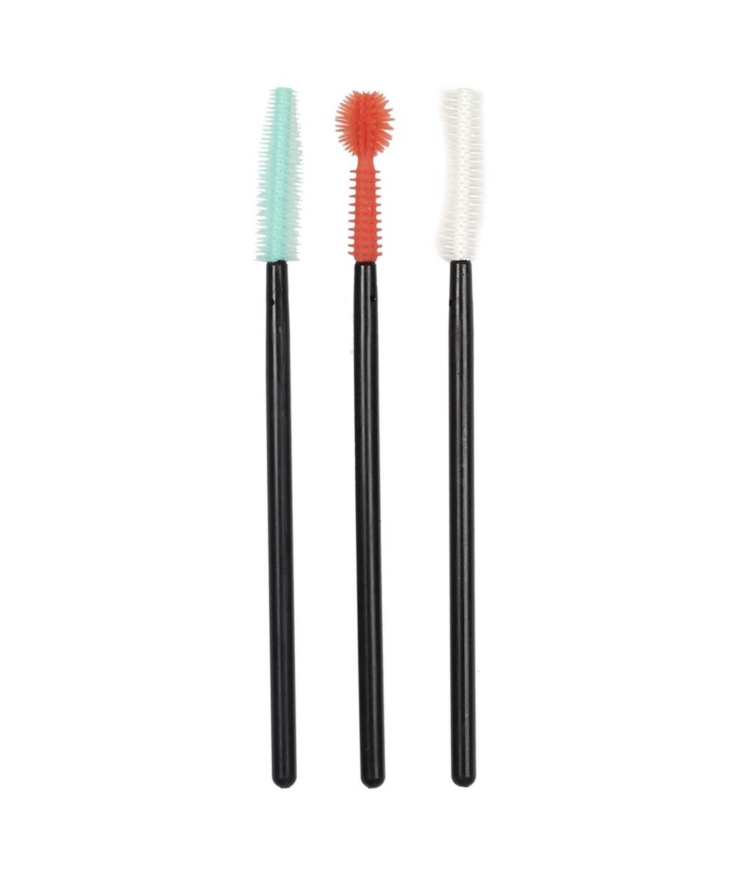 Lot de 3 Brosses à Cils Cosmetic 19cm Noir-1