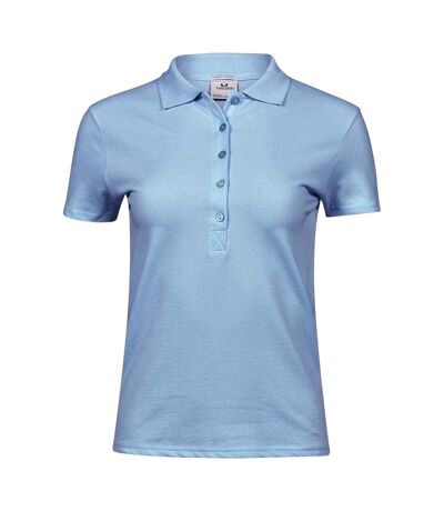 Polo luxury femme bleu clair Tee Jays