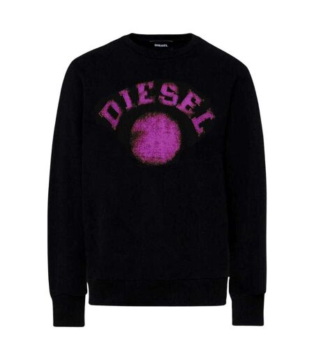 Sweat Motif/style Pois Délavé Homme Noir Diesel
