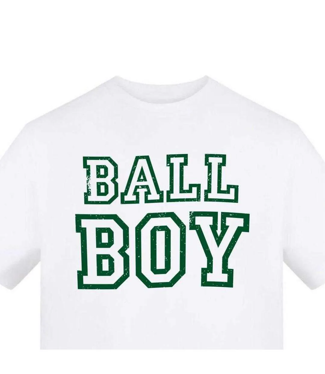 T-shirt Ball Boy Homme Blanc AWD-3