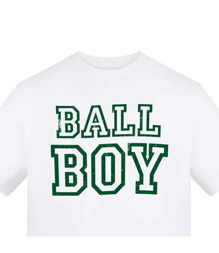 T-shirt Ball Boy Homme Blanc AWD