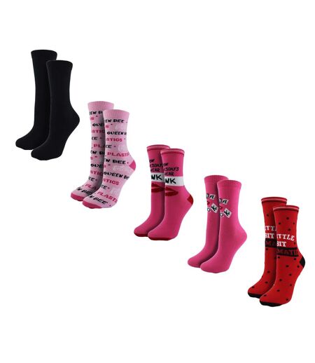 5 Pairs Mid-Calf Mean Girls Socks