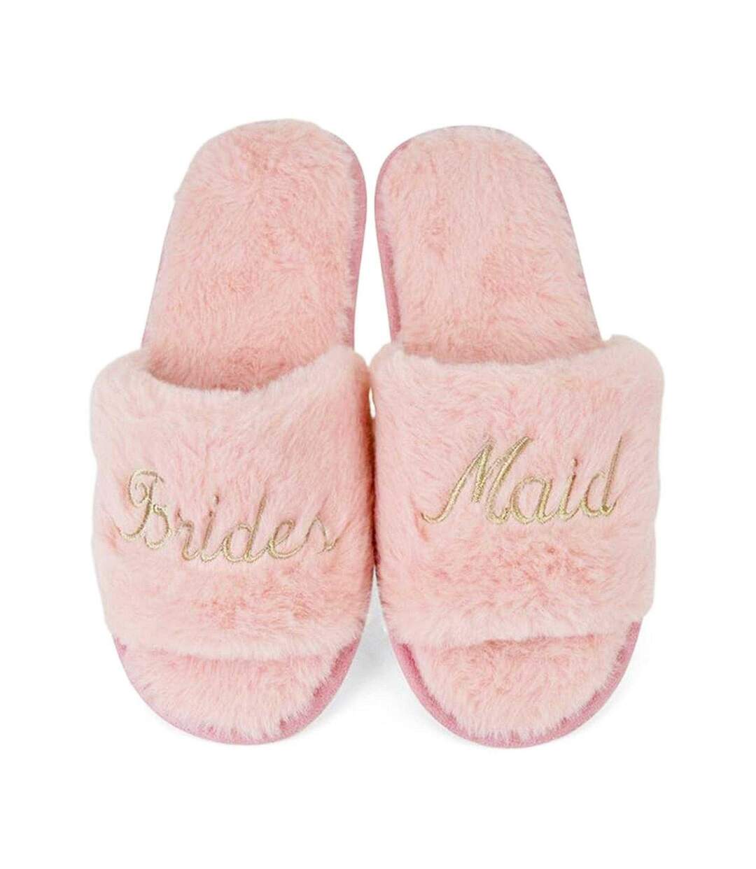 Chaussons Mules Motif/style Paillettes Bridesmaid Femme Rose Clair Keanu-1