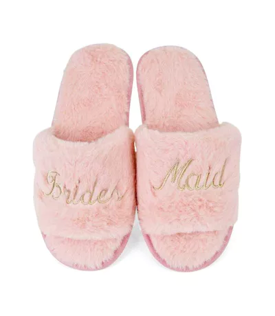 Chaussons Mules Motif/style Paillettes Bridesmaid Femme Rose Clair Keanu