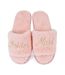 Chaussons Mules Motif/style Paillettes Bridesmaid Femme Rose Clair Keanu-1
