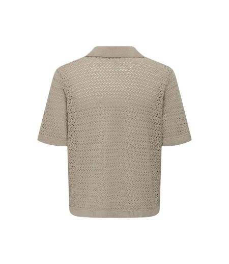 Mens Knitted Short-sleeved Polo Shirt String Only