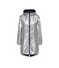 Coupe vent à capuche réversible marine/argent femme only fry-3