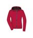 Veste Softshell Femme Rouge Noir James And Nicholson-1