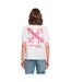 T-shirt Femme/femme Three In A Row Trois En Ligne Blanc Miss Tee-2