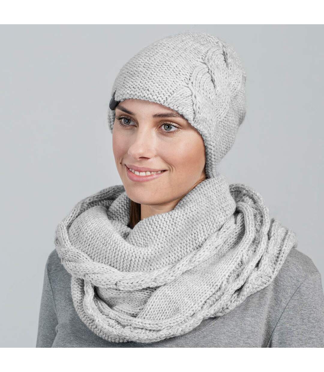 Snood et bonnet Moyna  - Fabriqué en UE