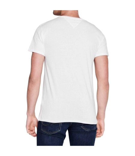 T-shirt Motif/style Logo Brodé Homme Blanc Tommy Jeans