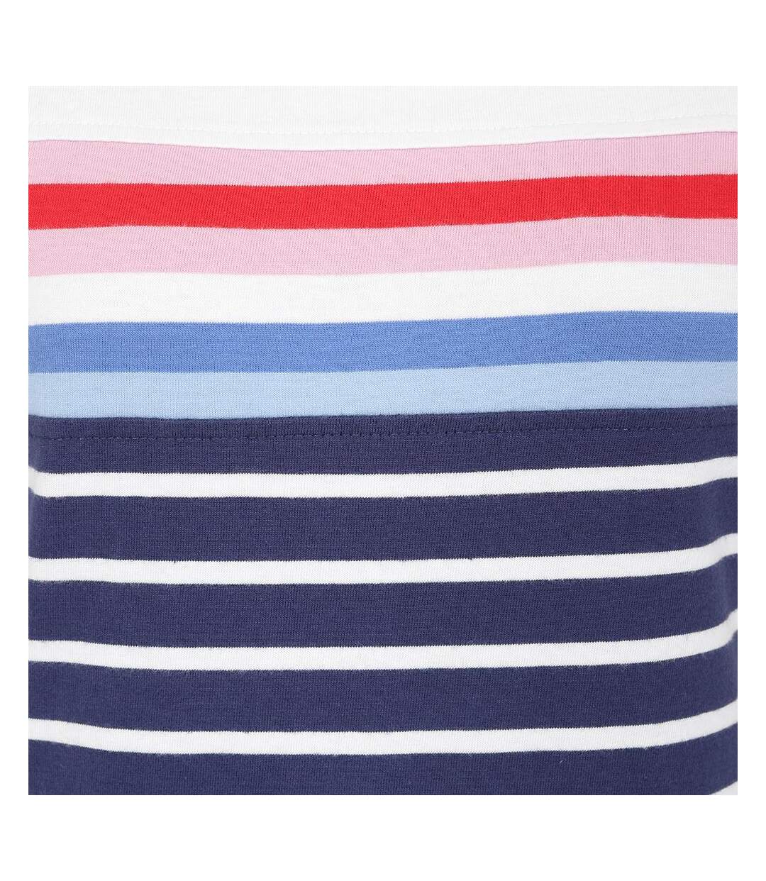 Womens/ladies Breton Top Sapphire Lazy Jacks-2