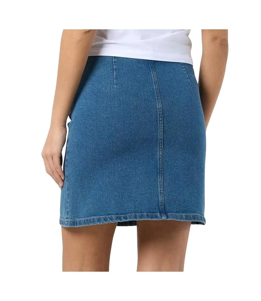 Jupe bleu femme noisy may debby-2
