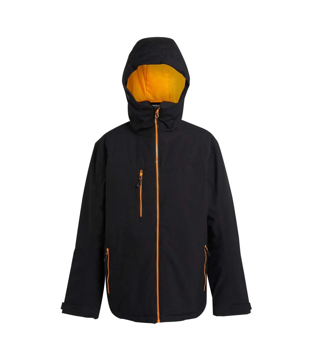 Veste Imperméable Navigate Homme Noir Orange Vif Regatta-1