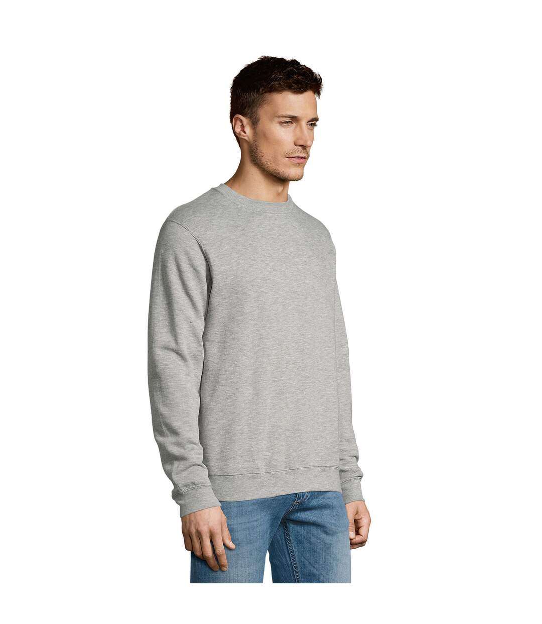Sweat New Supreme Adulte Gris Chiné SOLS-3
