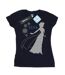 Disney T-shirt en coton Femme/Femme Frozen Elsa Christmas Silhouette (Bleu marine) - UTBI21902-1
