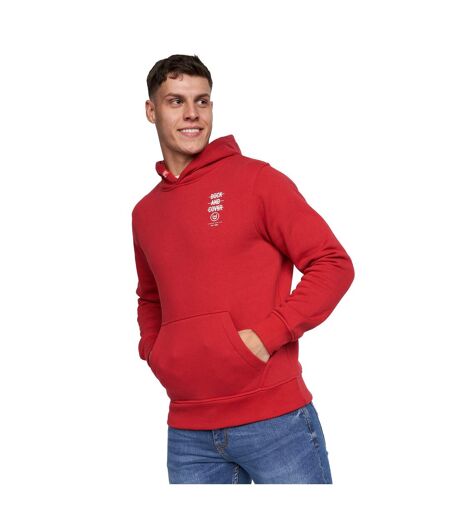 Duck and Cover Mens Lenta Hoodie (Red)