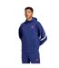 Mens Zne France Ffr Travel Full Zip Hoodie Dark Blue Adidas-1
