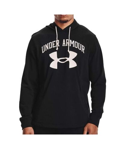 Sweat à Capuche Noir Homme Under Armour Rival Terry Big Logo - M