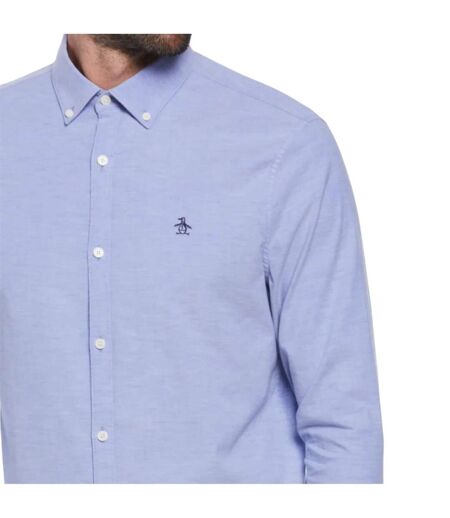 Chemise Manches Longues Sticker Pete Homme Bleu Original Penguin