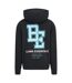 Mens Collegiate Full Zip Hoodie Black Blank Essentials-2