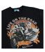 T-shirt Motif/style Motard Life On The Road Adulte Noir Wallace And Gromit-3