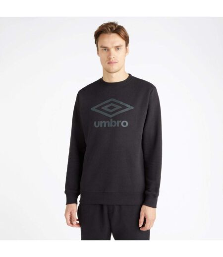Umbro Mens Core Sweatshirt (Black/Woodland Grey)