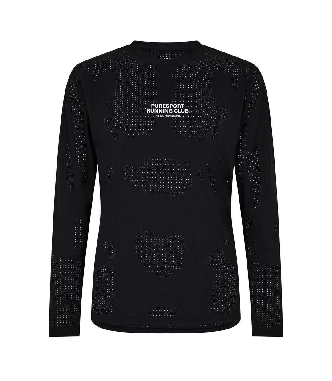 T-shirt Manches Longues Course À Pied Homme Noir Puresport-2